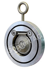 Sandwich check valves for fastening between flanges, material: stainless steel