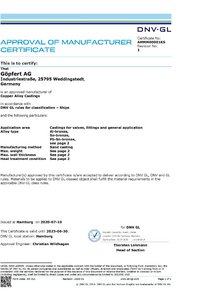 Foundry certificate DNV Goepfert AG