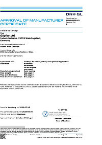Foundry certificate DNV Goepfert AG