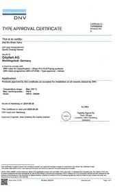 Goepfert AG: Type approval DNV Quick closing valves / Sos valve