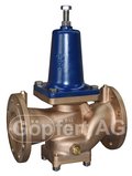 Pressure reducing valve PN16 DN 100 flanged type inlet pressure: 10,0 bar outlet pressure: adjustable from 1,5 bar up to 6 bar Material: gunmetal Rg 5