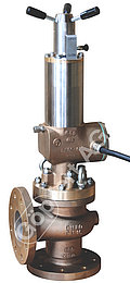 Hydraulic-SDNR-Valve angle type single-acting, closed by spring temp. submerged with hand override ​​​​​​​Rg 5 / CuSn 6