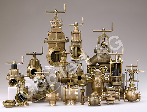 Navy valves acc. to VG and type Otto Kollmann