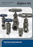 High pressure valves up to 400 bar