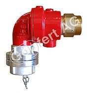 dry riser mains equipment: Landing valve DIN 14461-5 gunmetal with adaptor light alloy / aluminium