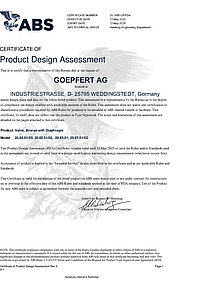 Göpfert AG: Hologomation de ABS Vannes d'arrêt à membrane en bronze