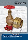 Landing valve with clamp coupling Victaulic Groove lock