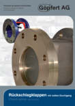 Check valves with full bore and short face-to-face