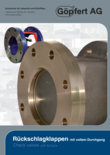 Check valves with full bore and short length face-to-face