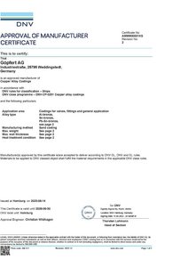 Foundry certificate DNV Goepfert AG