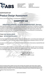 Göpfert AG: Hologomation de ABS Vannes d’arrêt en bronze